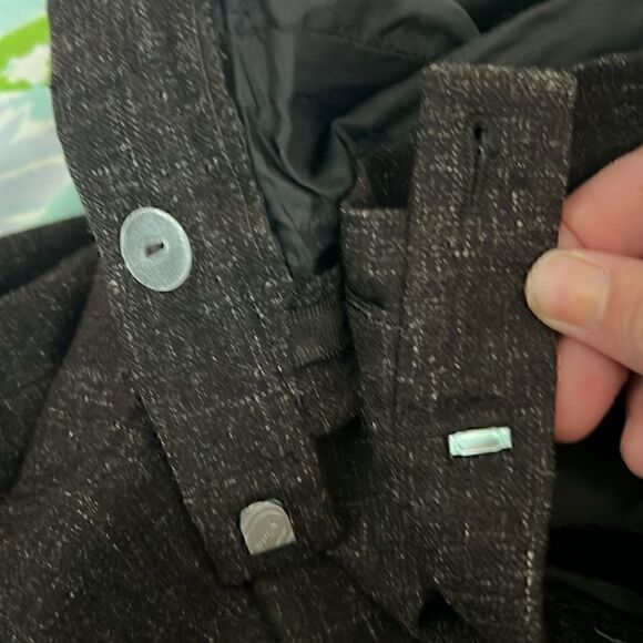 Vintage Escada Wool Pants Notched Ankles - 40 ALTERED - Picture 4 of 16